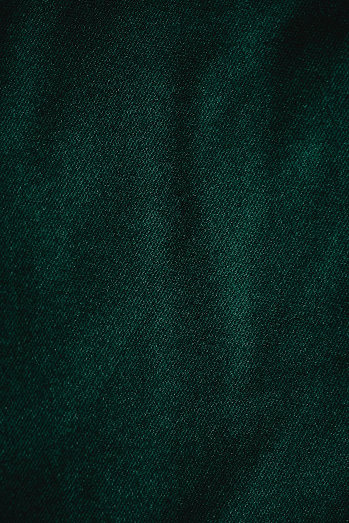 A Green Cloth in Close Up Photography